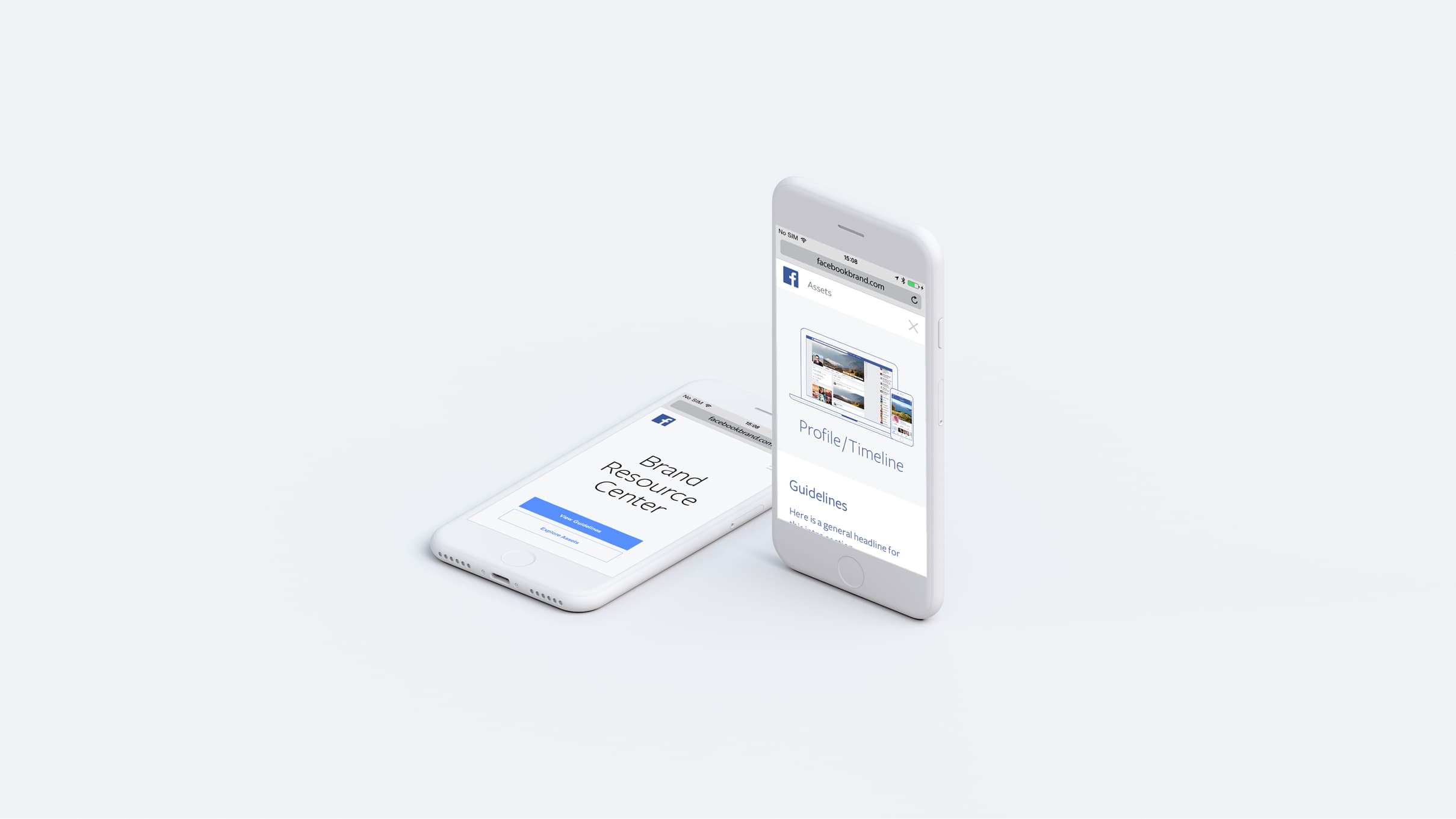 Responsive design — Brand Resource Center on mobile devices